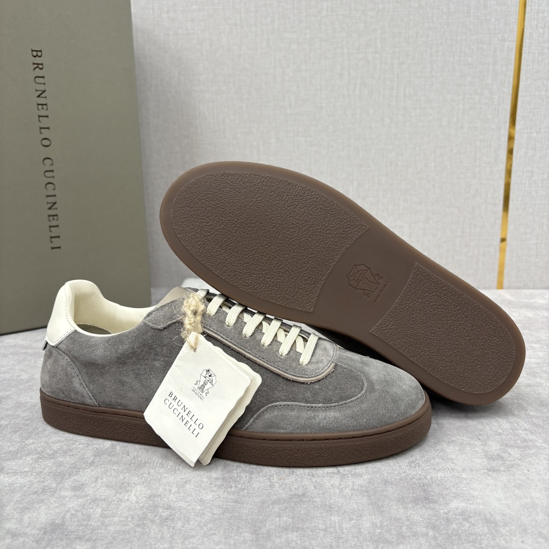 💋💍BC家 Brunello Cucinell* 低调奢华款 新品男款板鞋出货! 此款平底运动鞋面料采用