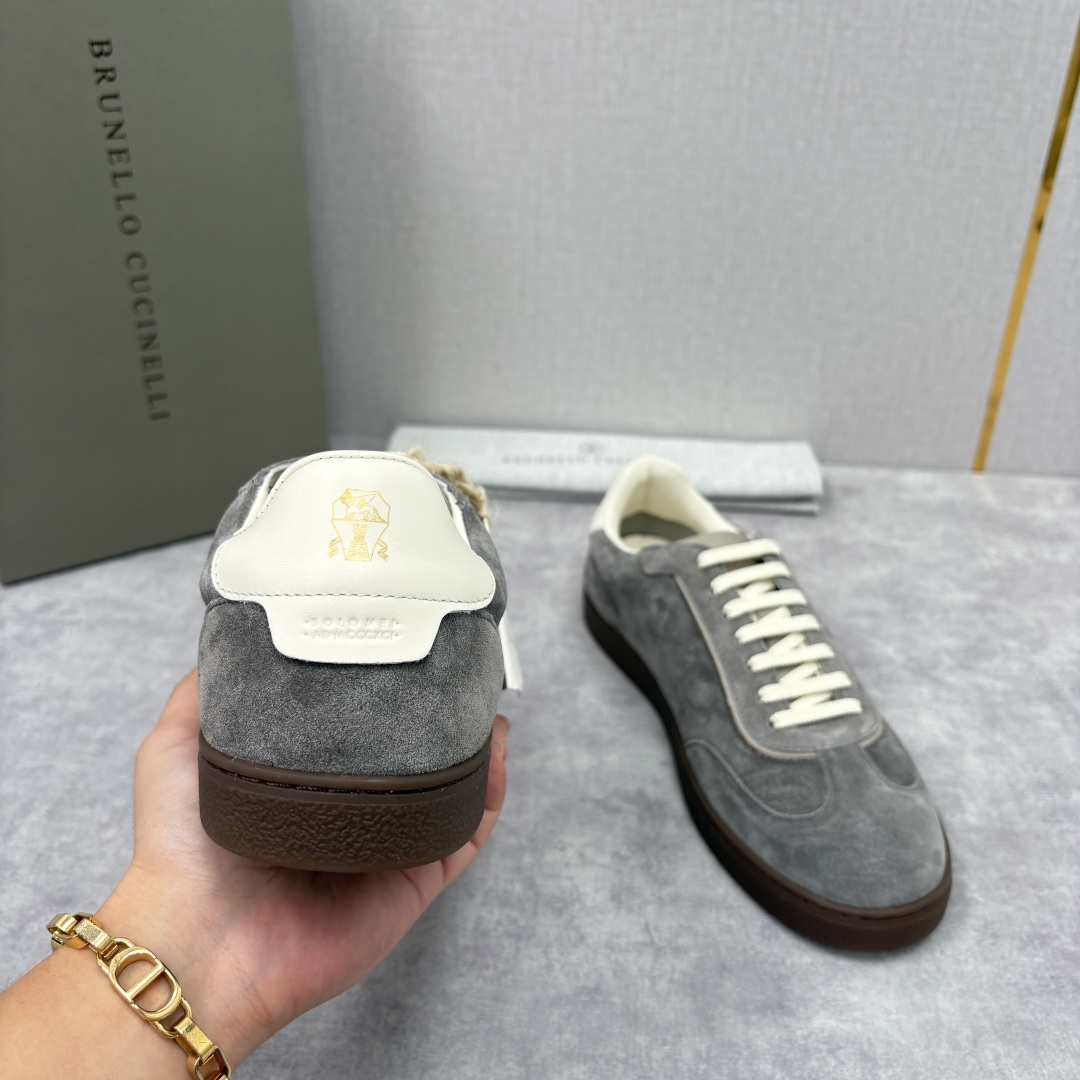 💋💍BC家 Brunello Cucinell* 低调奢华款 新品男款板鞋出货! 此款平底运动鞋面料采用