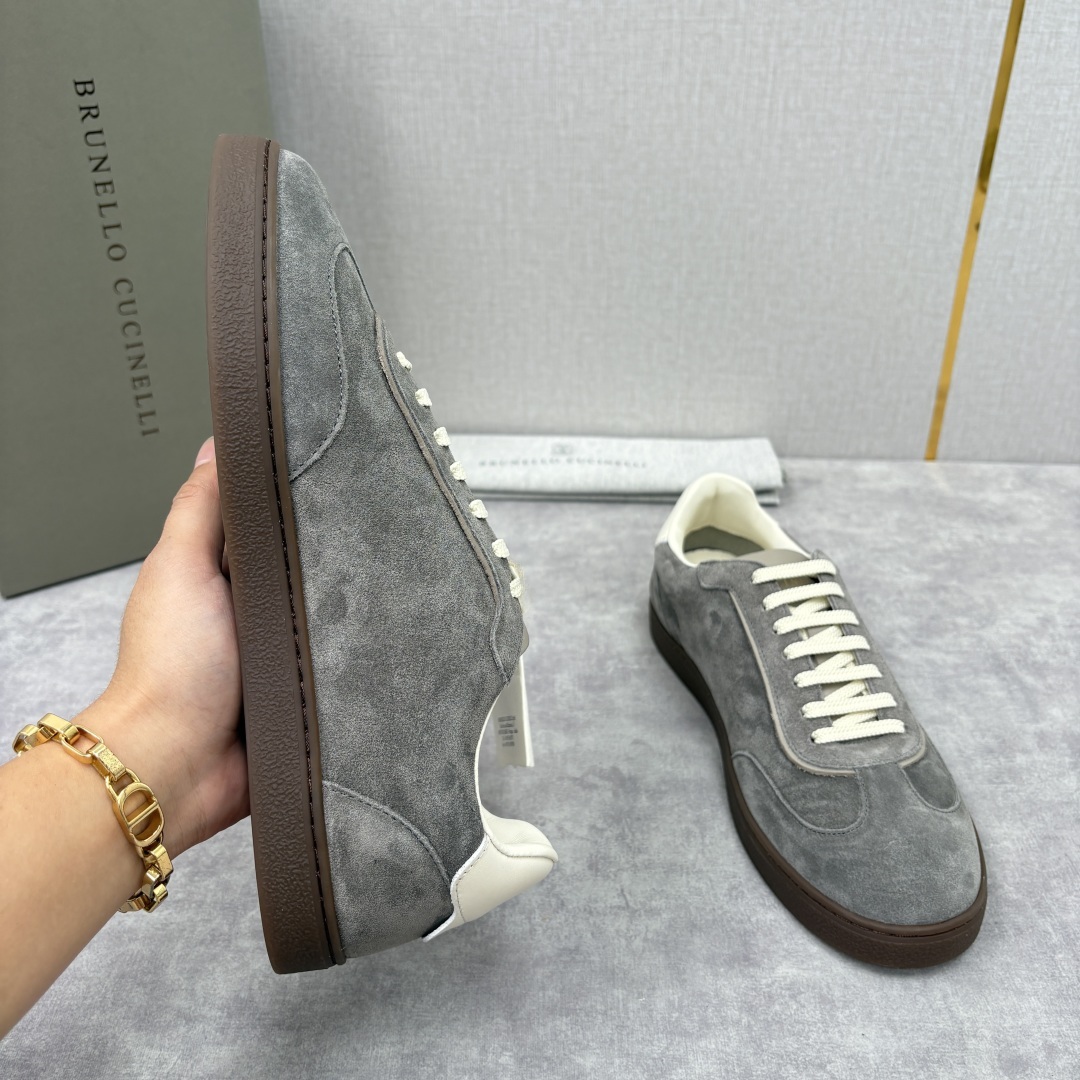 💋💍BC家 Brunello Cucinell* 低调奢华款 新品男款板鞋出货! 此款平底运动鞋面料采用