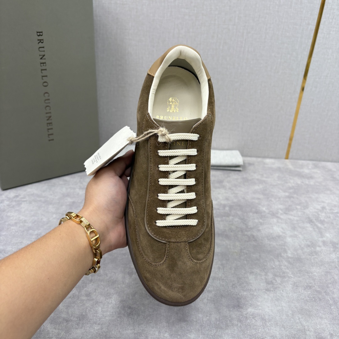 💋💍BC家 Brunello Cucinell* 低调奢华款 新品男款板鞋出货! 此款平底运动鞋面料采用