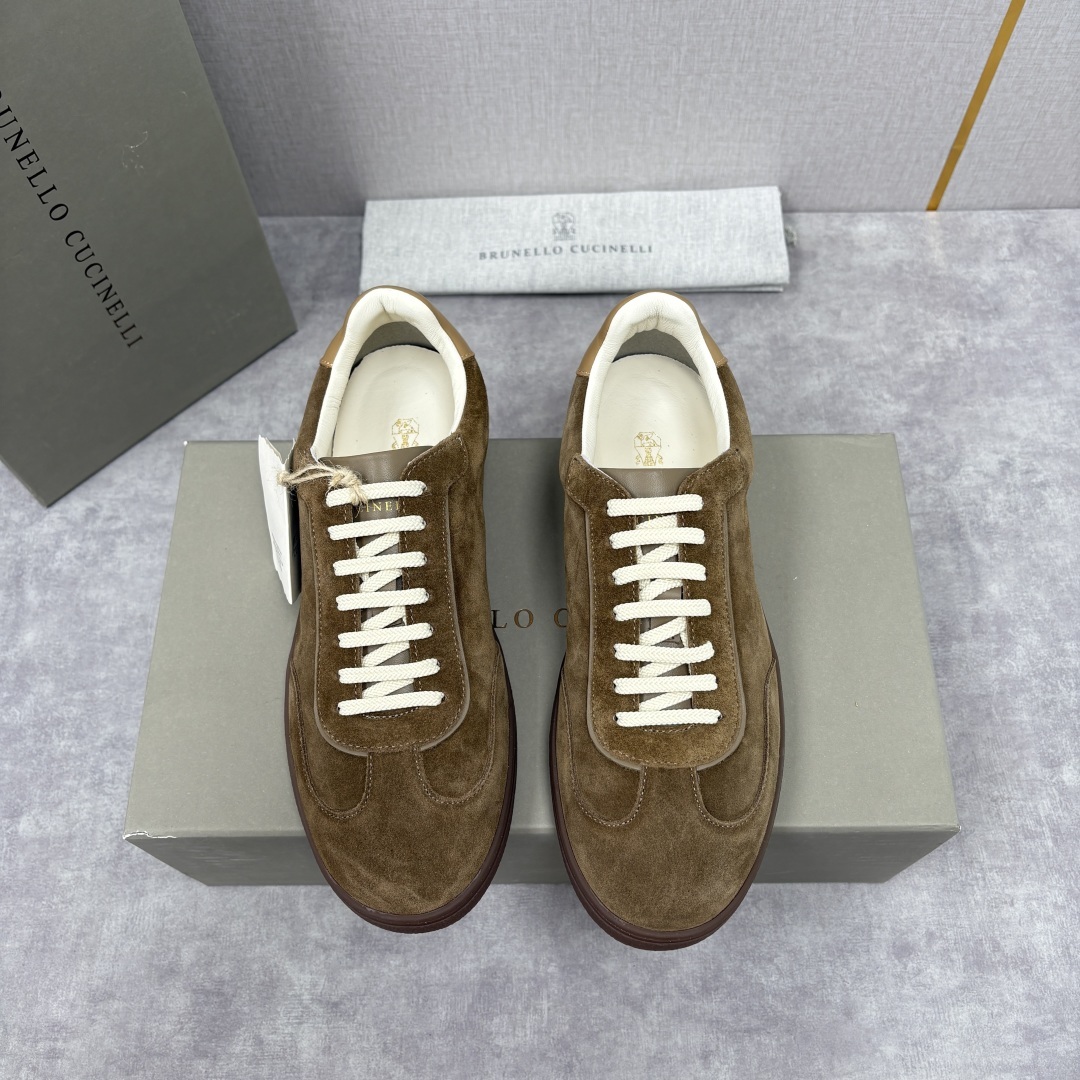 💋💍BC家 Brunello Cucinell* 低调奢华款 新品男款板鞋出货! 此款平底运动鞋面料采用