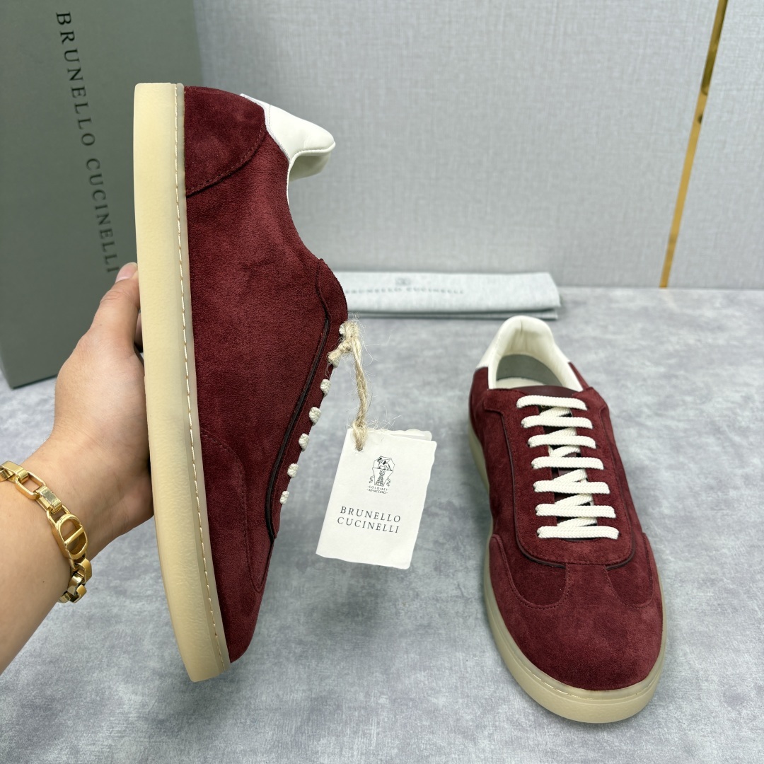 💋💍BC家 Brunello Cucinell* 低调奢华款 新品男款板鞋出货! 此款平底运动鞋面料采用