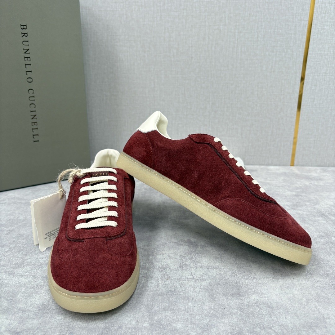 💋💍BC家 Brunello Cucinell* 低调奢华款 新品男款板鞋出货! 此款平底运动鞋面料采用