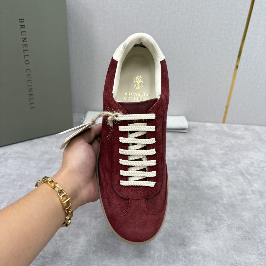 💋💍BC家 Brunello Cucinell* 低调奢华款 新品男款板鞋出货! 此款平底运动鞋面料采用