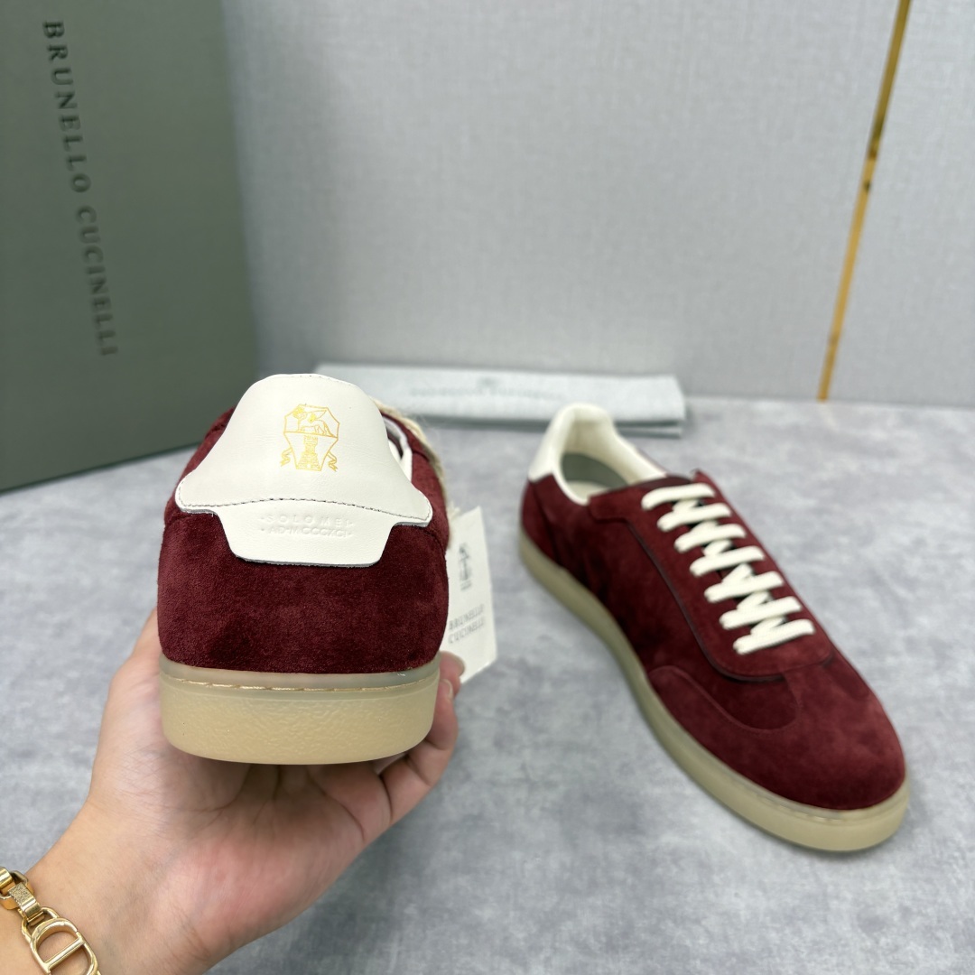 💋💍BC家 Brunello Cucinell* 低调奢华款 新品男款板鞋出货! 此款平底运动鞋面料采用