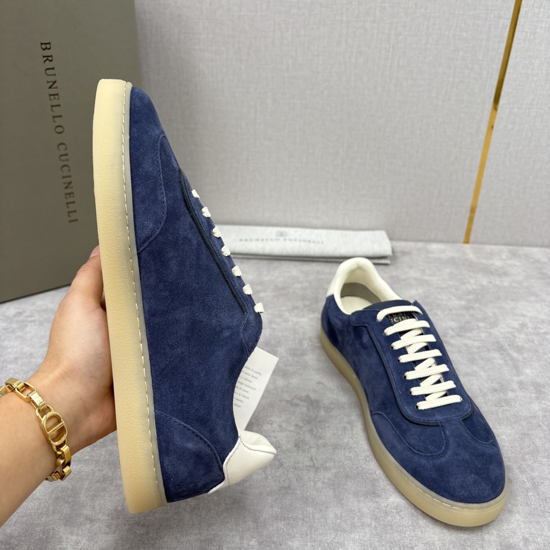 💋💍BC家 Brunello Cucinell* 低调奢华款 新品男款板鞋出货! 此款平底运动鞋面料采用