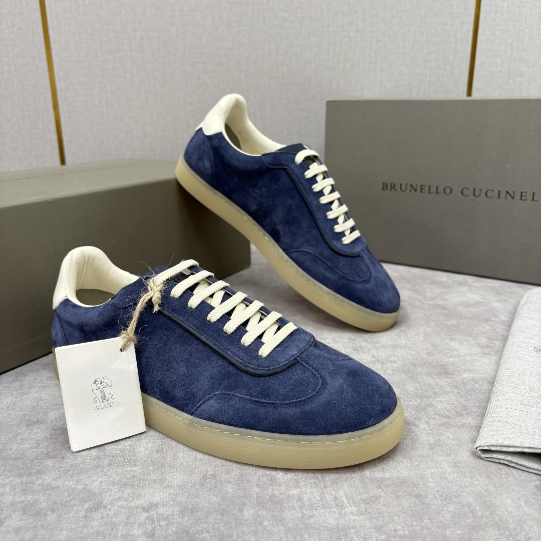 💋💍BC家 Brunello Cucinell* 低调奢华款 新品男款板鞋出货! 此款平底运动鞋面料采用