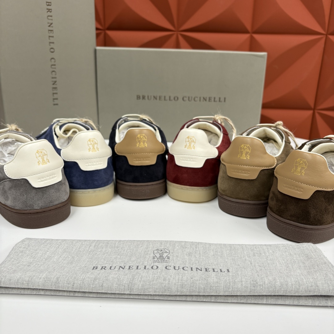 💋💍BC家 Brunello Cucinell* 低调奢华款 新品男款板鞋出货! 此款平底运动鞋面料采用