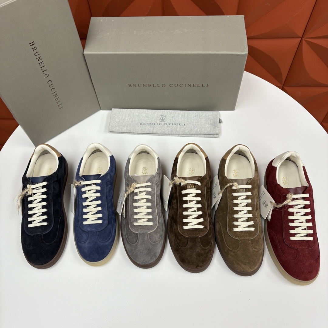 💋💍BC家 Brunello Cucinell* 低调奢华款 新品男款板鞋出货! 此款平底运动鞋面料采用