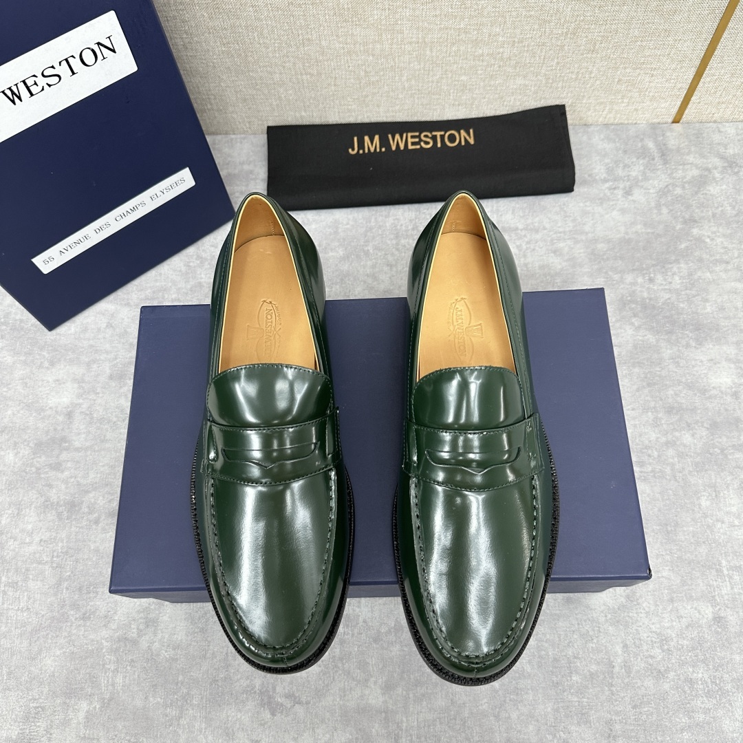 💋💍J.M.Westo*n 威士-顿 品牌经典 180 系列乐福鞋皮鞋 法国顶级皮鞋品牌 威士-顿皮鞋品