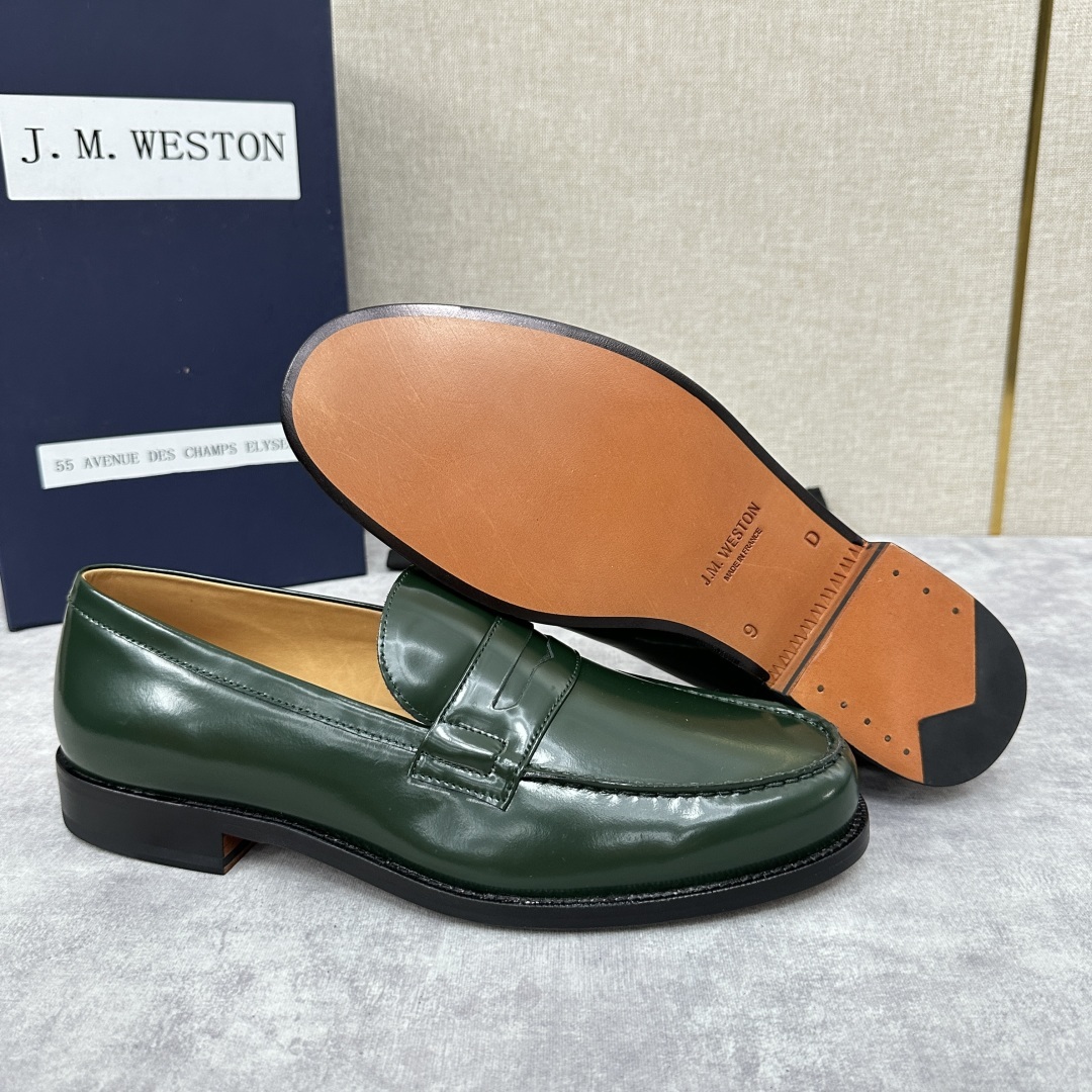 💋💍J.M.Westo*n 威士-顿 品牌经典 180 系列乐福鞋皮鞋 法国顶级皮鞋品牌 威士-顿皮鞋品