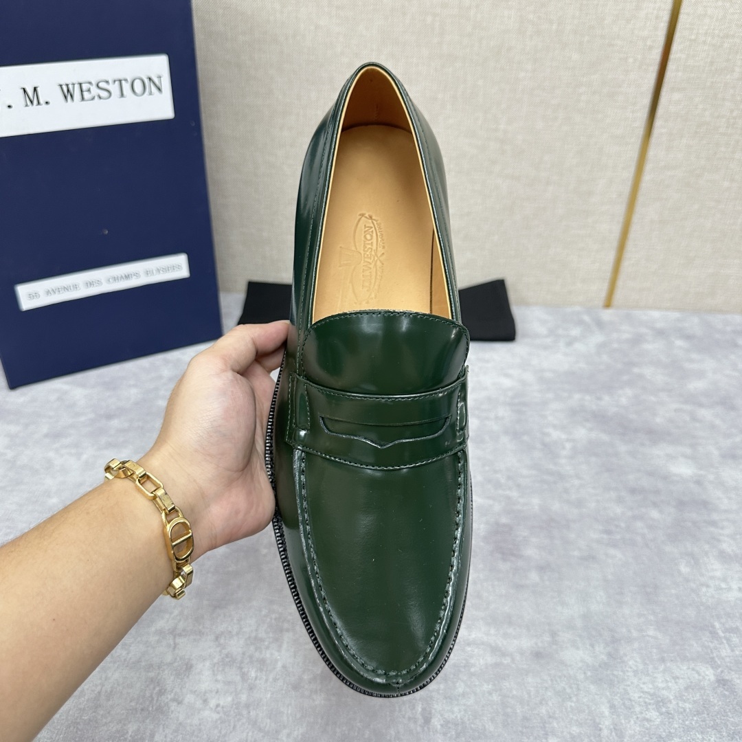 💋💍J.M.Westo*n 威士-顿 品牌经典 180 系列乐福鞋皮鞋 法国顶级皮鞋品牌 威士-顿皮鞋品