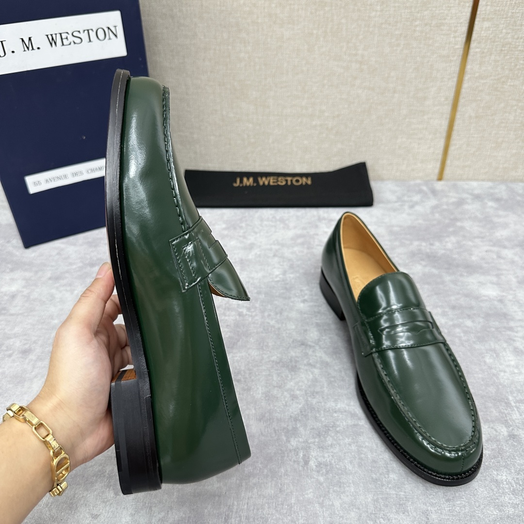 💋💍J.M.Westo*n 威士-顿 品牌经典 180 系列乐福鞋皮鞋 法国顶级皮鞋品牌 威士-顿皮鞋品