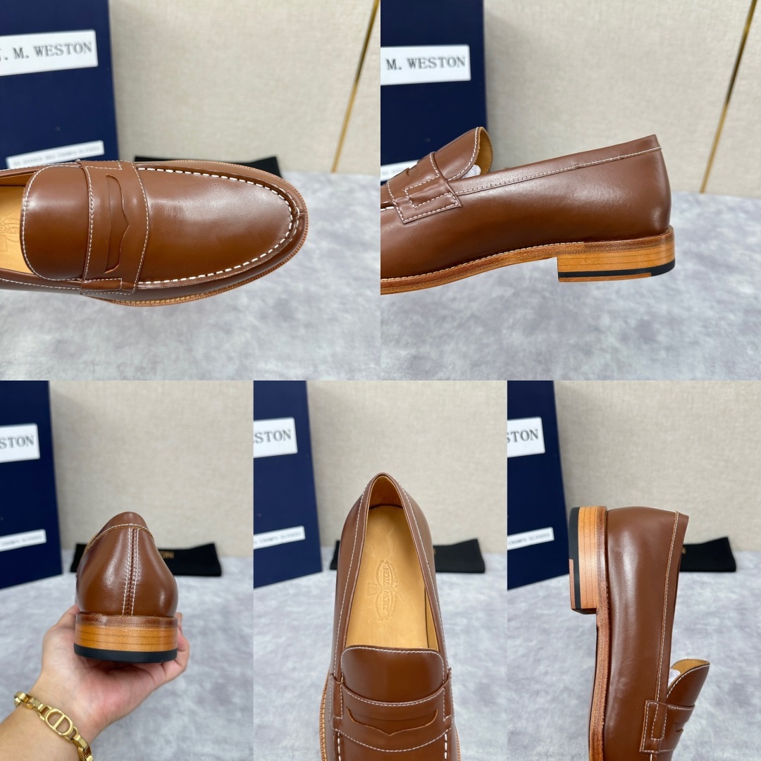💋💍J.M.Westo*n 威士-顿 品牌经典 180 系列乐福鞋皮鞋 法国顶级皮鞋品牌 威士-顿皮鞋品