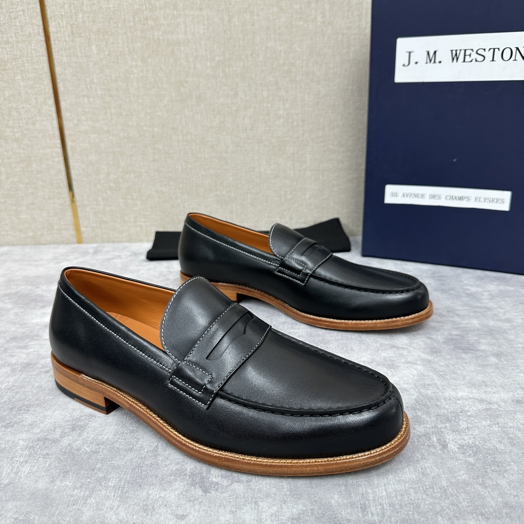 💋💍J.M.Westo*n 威士-顿 品牌经典 180 系列乐福鞋皮鞋 法国顶级皮鞋品牌 威士-顿皮鞋品