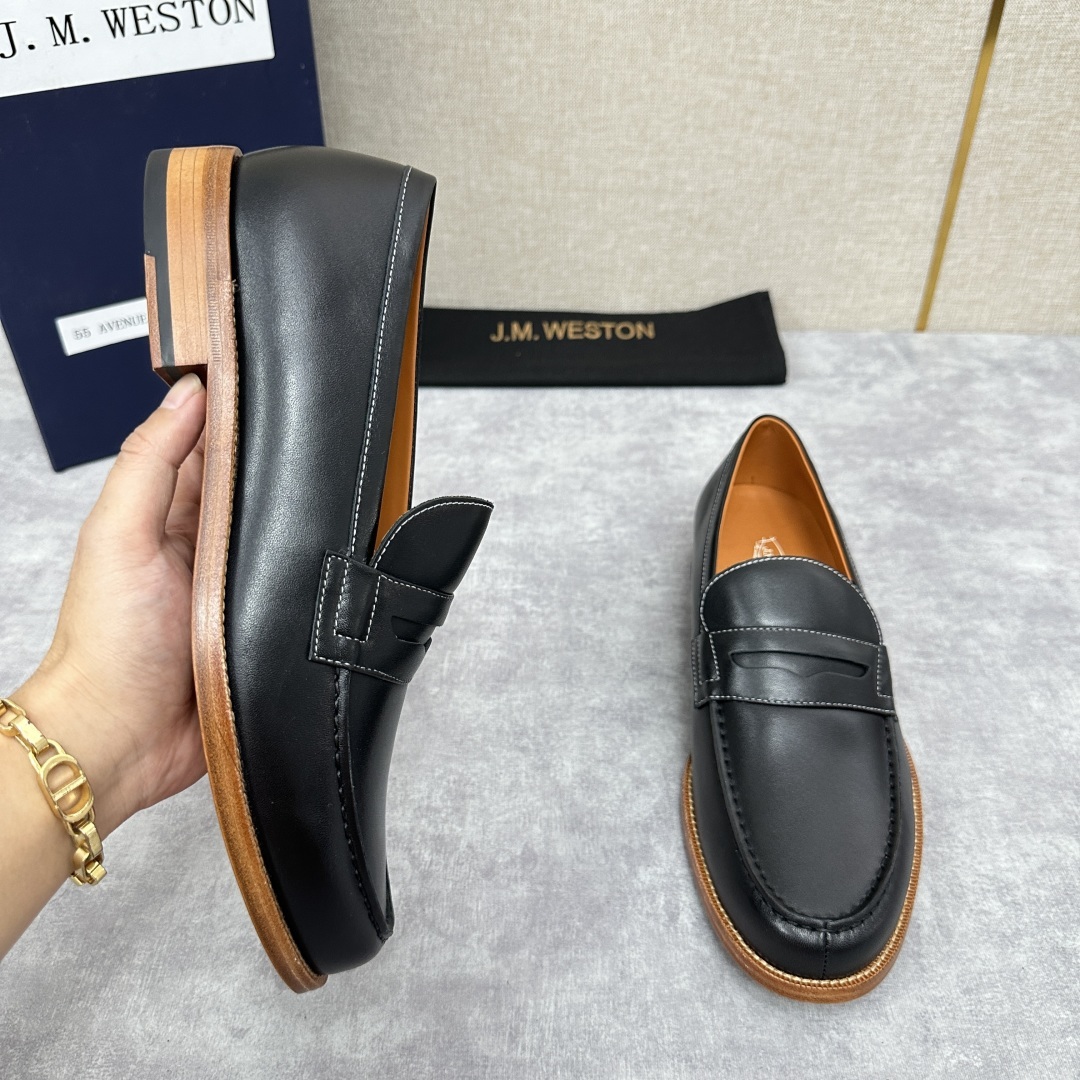 💋💍J.M.Westo*n 威士-顿 品牌经典 180 系列乐福鞋皮鞋 法国顶级皮鞋品牌 威士-顿皮鞋品