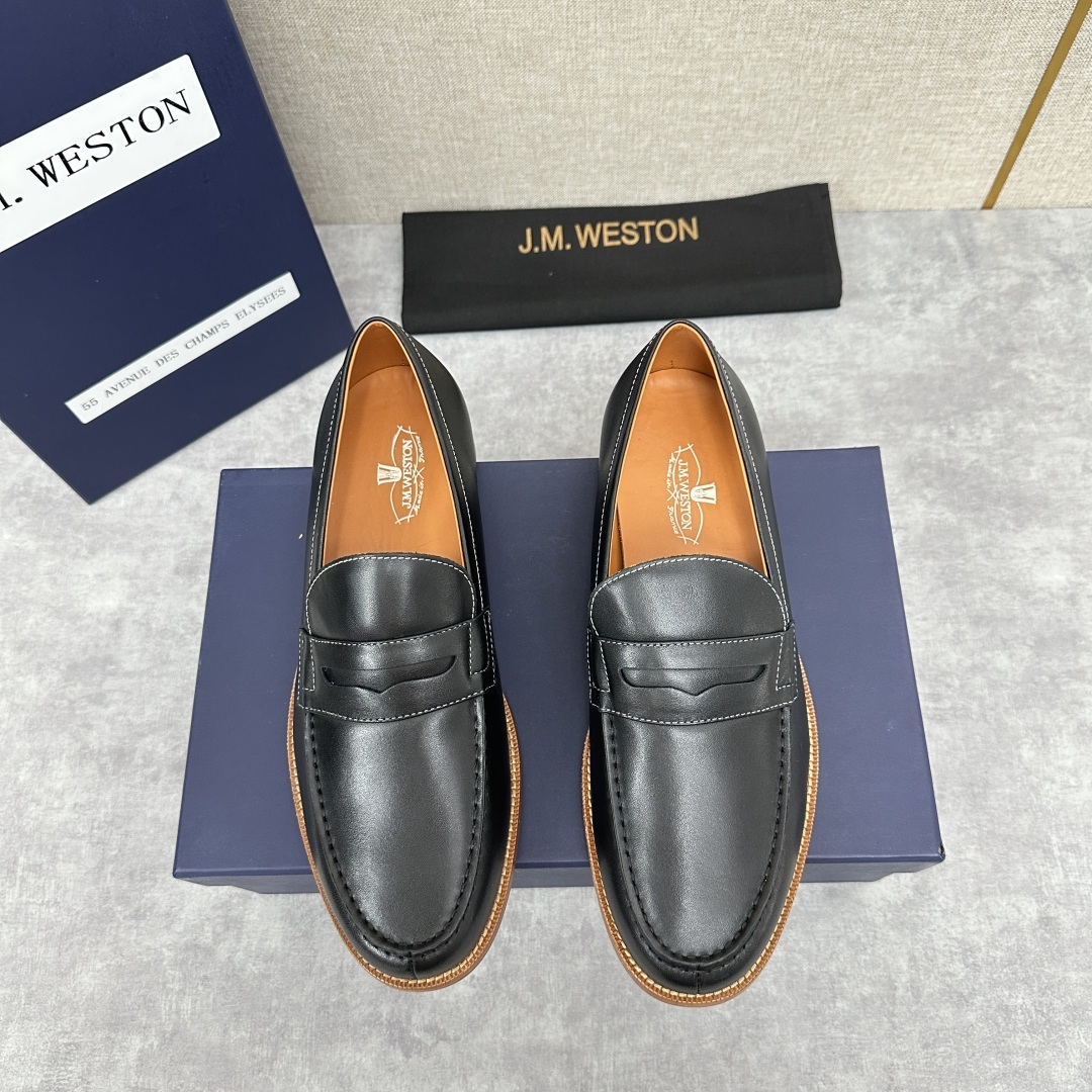 💋💍J.M.Westo*n 威士-顿 品牌经典 180 系列乐福鞋皮鞋 法国顶级皮鞋品牌 威士-顿皮鞋品