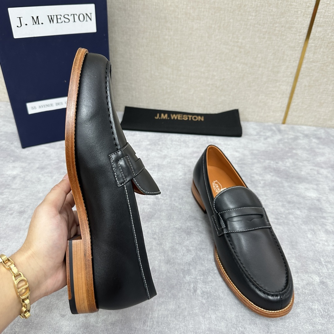 💋💍J.M.Westo*n 威士-顿 品牌经典 180 系列乐福鞋皮鞋 法国顶级皮鞋品牌 威士-顿皮鞋品