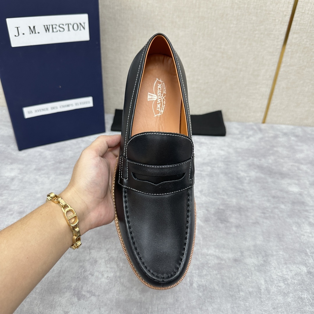 💋💍J.M.Westo*n 威士-顿 品牌经典 180 系列乐福鞋皮鞋 法国顶级皮鞋品牌 威士-顿皮鞋品