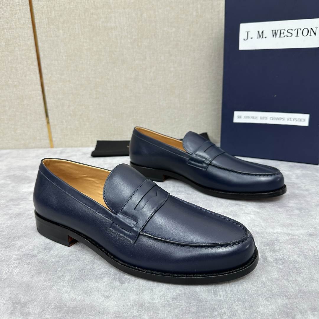 💋💍J.M.Westo*n 威士-顿 品牌经典 180 系列乐福鞋皮鞋 法国顶级皮鞋品牌 威士-顿皮鞋品