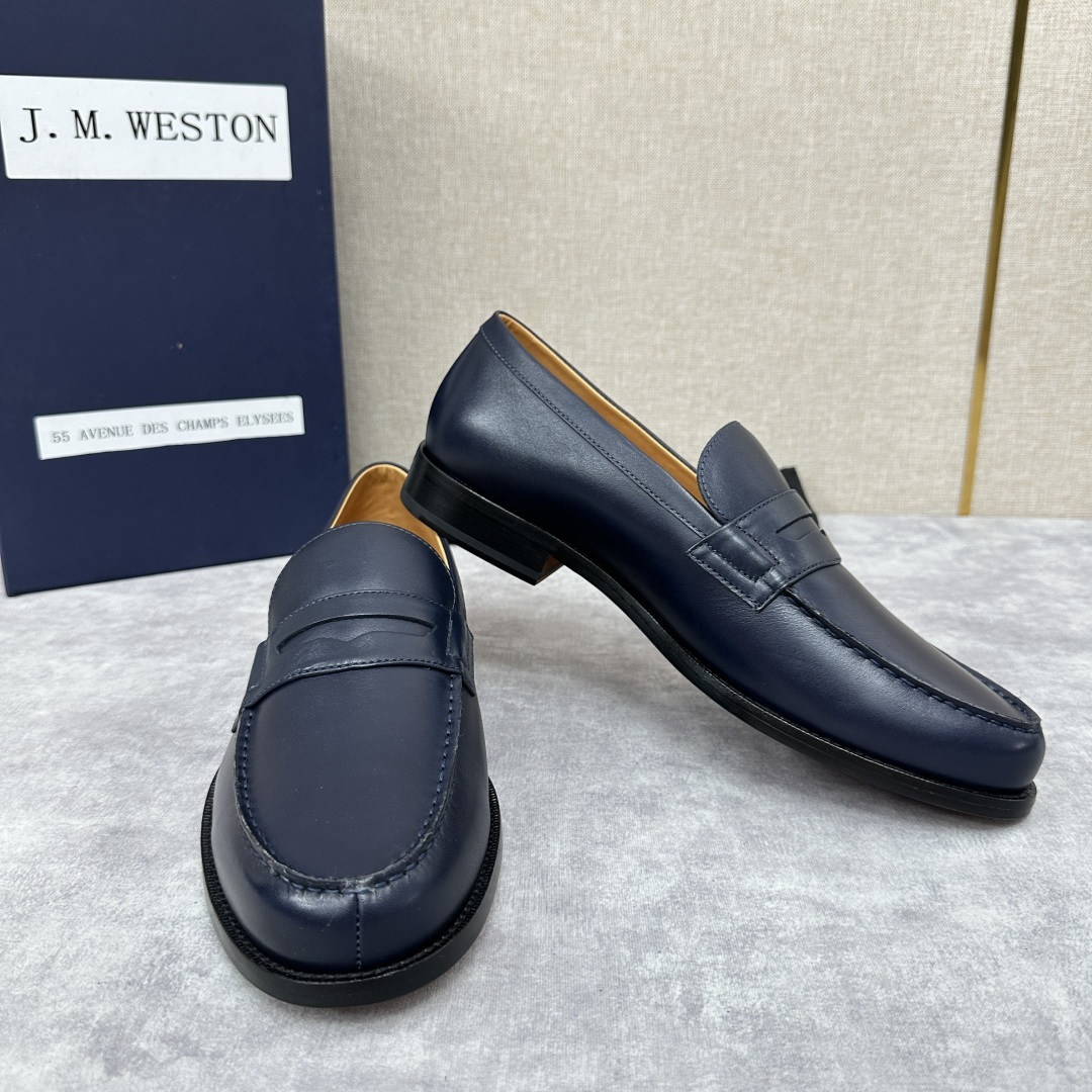 💋💍J.M.Westo*n 威士-顿 品牌经典 180 系列乐福鞋皮鞋 法国顶级皮鞋品牌 威士-顿皮鞋品