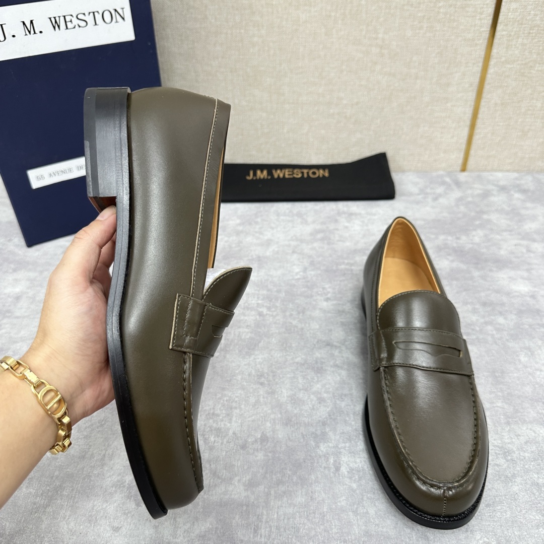 💋💍J.M.Westo*n 威士-顿 品牌经典 180 系列乐福鞋皮鞋 法国顶级皮鞋品牌 威士-顿皮鞋品