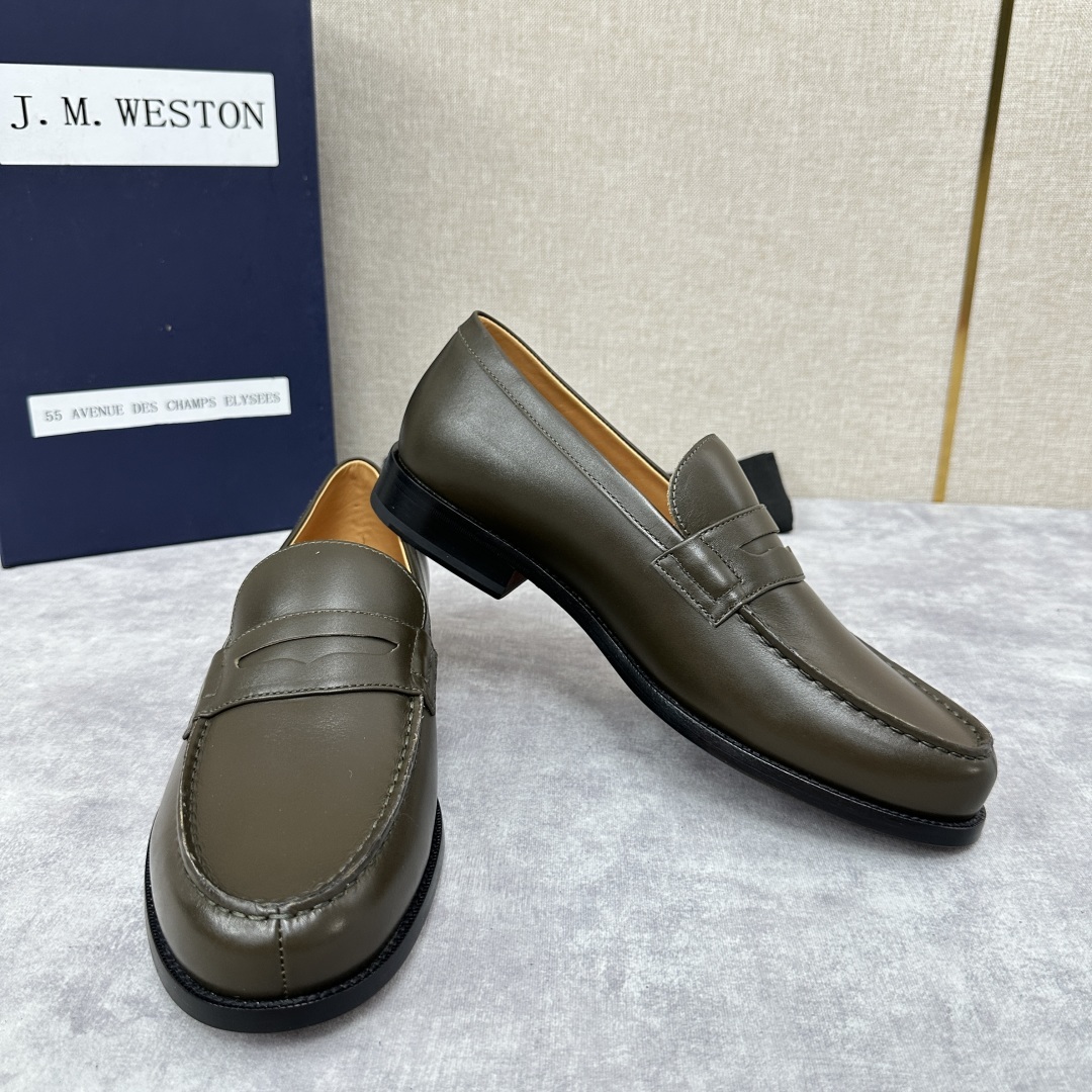 💋💍J.M.Westo*n 威士-顿 品牌经典 180 系列乐福鞋皮鞋 法国顶级皮鞋品牌 威士-顿皮鞋品