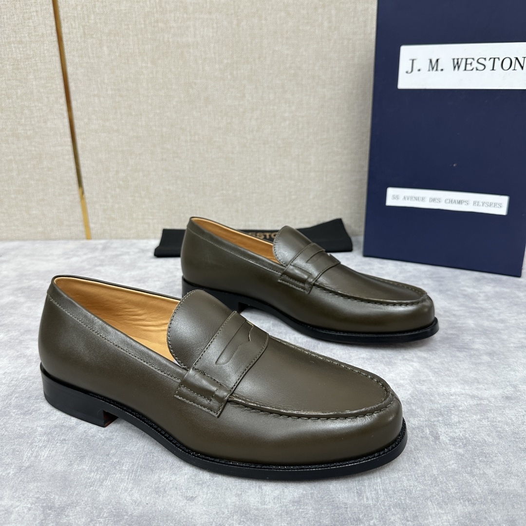💋💍J.M.Westo*n 威士-顿 品牌经典 180 系列乐福鞋皮鞋 法国顶级皮鞋品牌 威士-顿皮鞋品