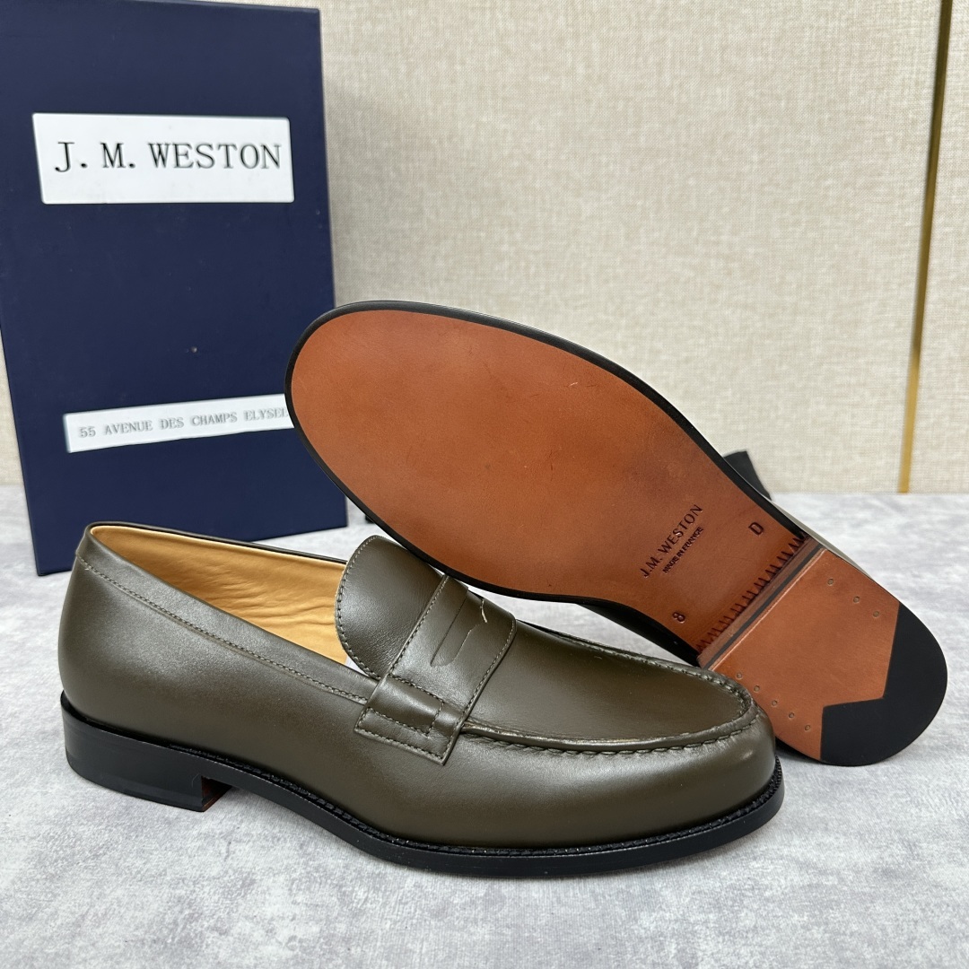 💋💍J.M.Westo*n 威士-顿 品牌经典 180 系列乐福鞋皮鞋 法国顶级皮鞋品牌 威士-顿皮鞋品