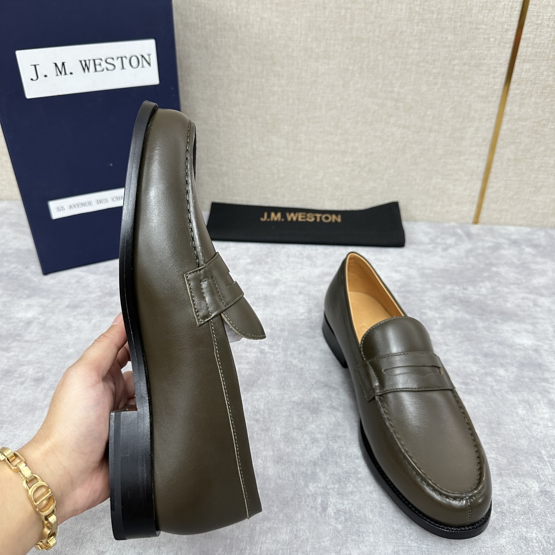 💋💍J.M.Westo*n 威士-顿 品牌经典 180 系列乐福鞋皮鞋 法国顶级皮鞋品牌 威士-顿皮鞋品