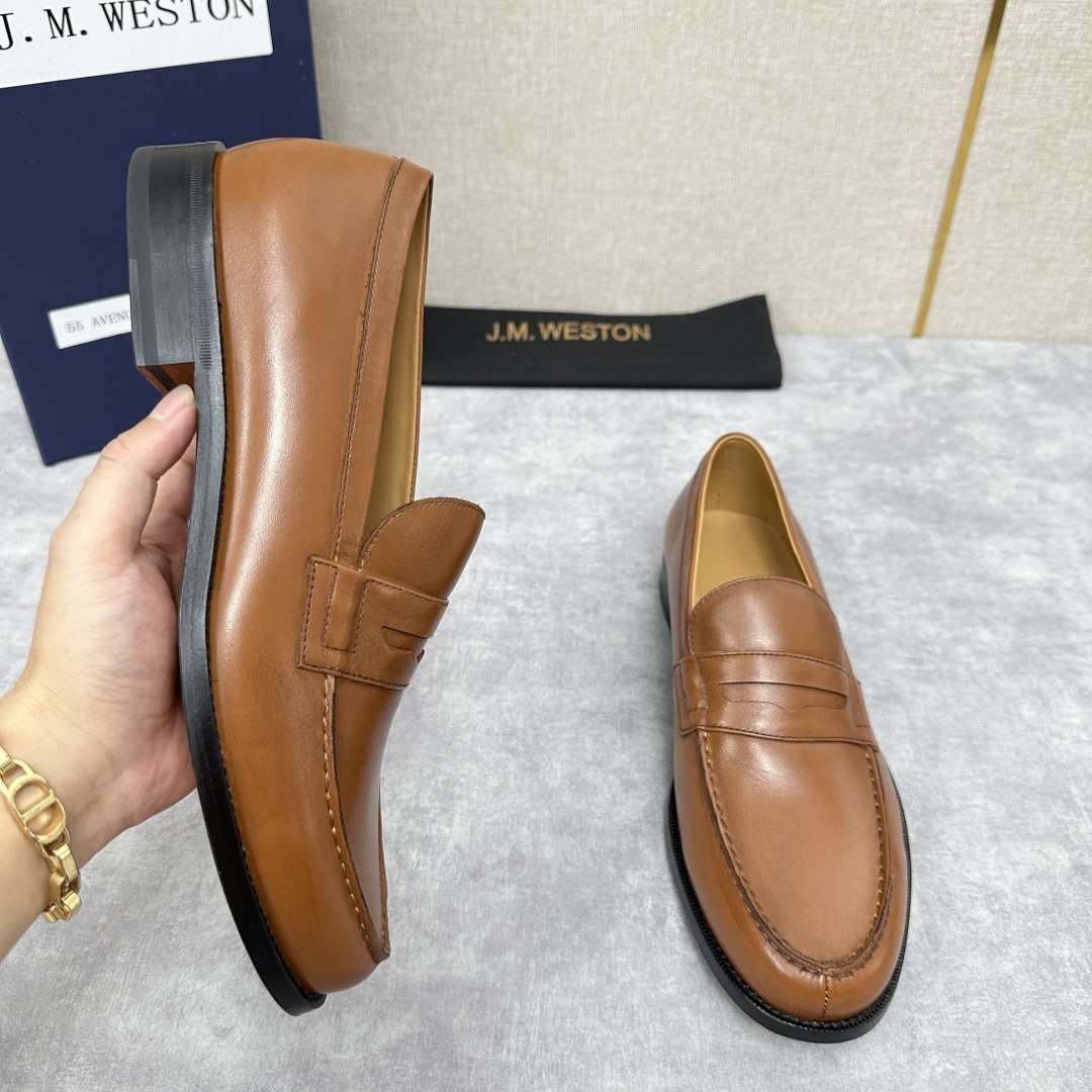 💋💍J.M.Westo*n 威士-顿 品牌经典 180 系列乐福鞋皮鞋 法国顶级皮鞋品牌 威士-顿皮鞋品