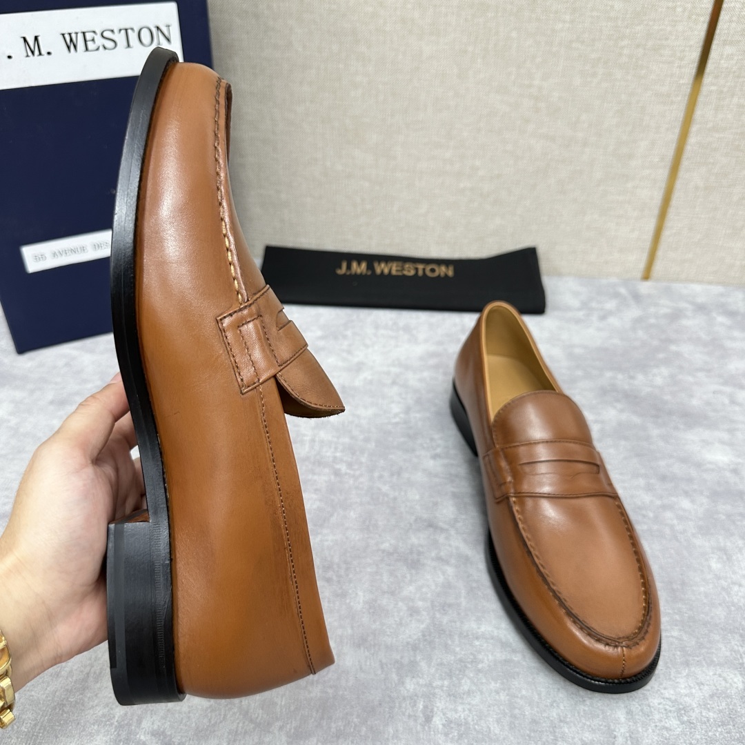 💋💍J.M.Westo*n 威士-顿 品牌经典 180 系列乐福鞋皮鞋 法国顶级皮鞋品牌 威士-顿皮鞋品