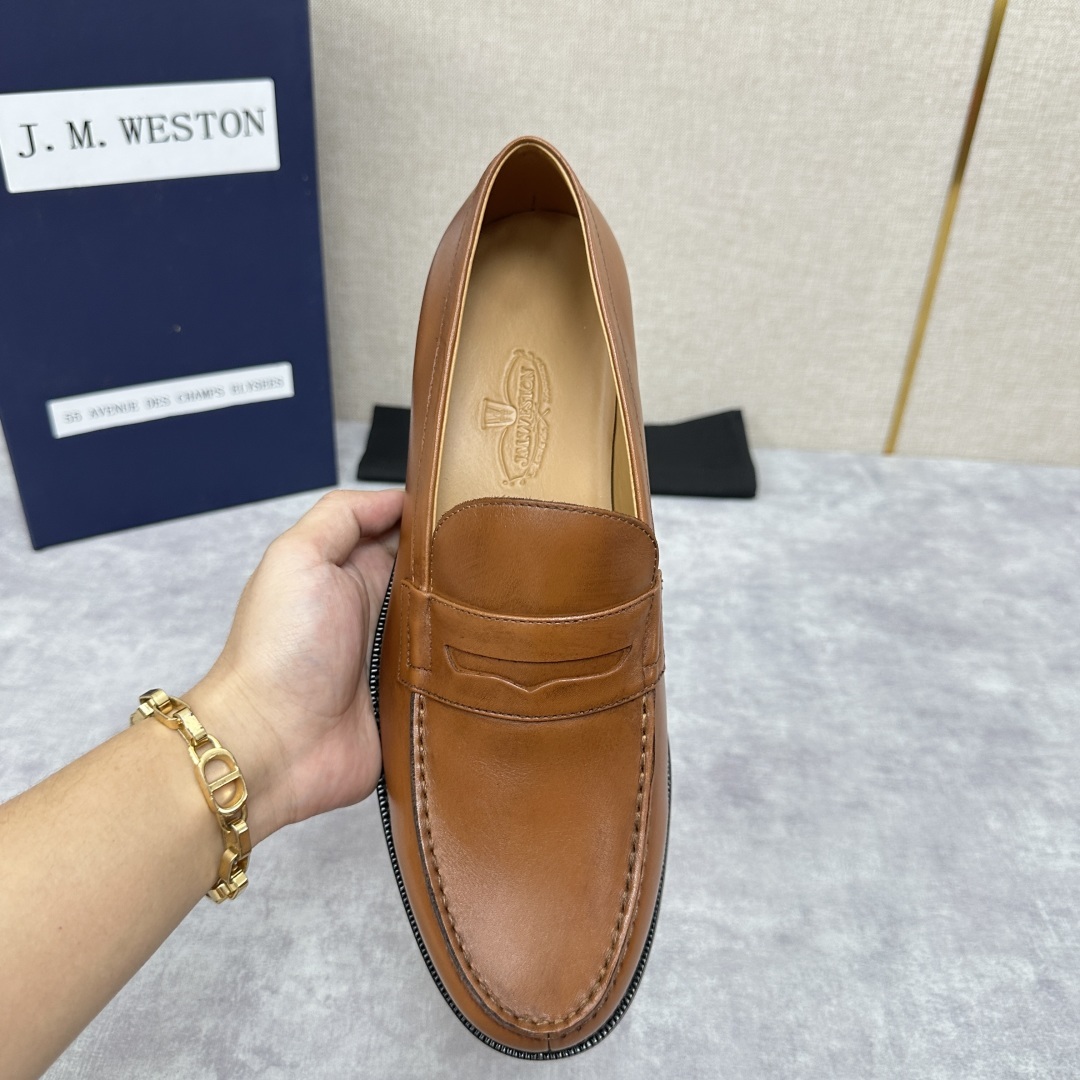 💋💍J.M.Westo*n 威士-顿 品牌经典 180 系列乐福鞋皮鞋 法国顶级皮鞋品牌 威士-顿皮鞋品