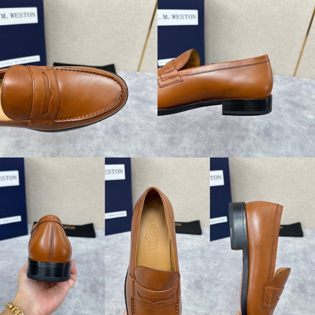 💋💍J.M.Westo*n 威士-顿 品牌经典 180 系列乐福鞋皮鞋 法国顶级皮鞋品牌 威士-顿皮鞋品