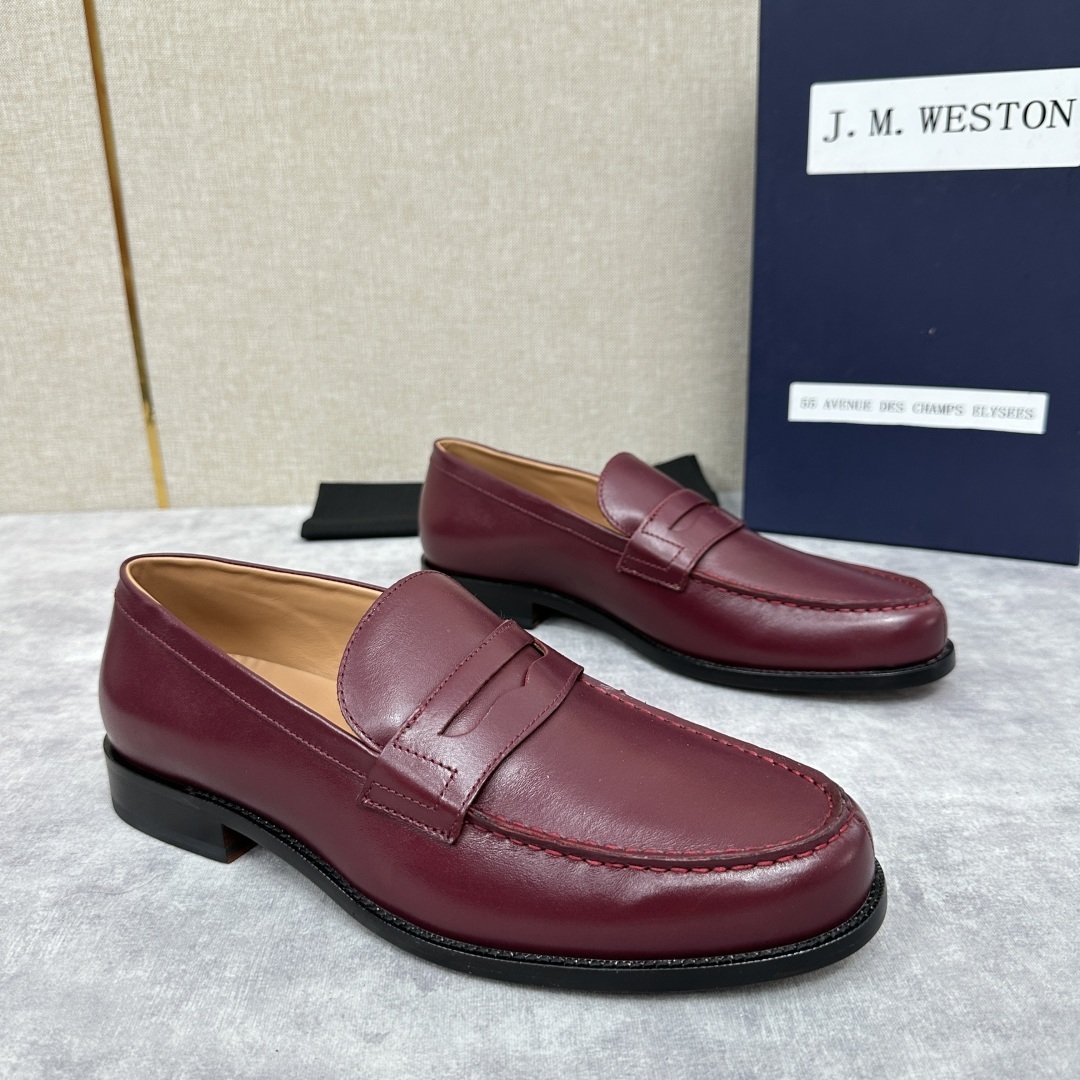 💋💍J.M.Westo*n 威士-顿 品牌经典 180 系列乐福鞋皮鞋 法国顶级皮鞋品牌 威士-顿皮鞋品