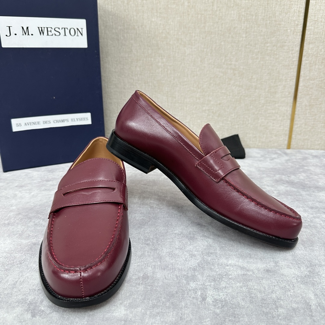 💋💍J.M.Westo*n 威士-顿 品牌经典 180 系列乐福鞋皮鞋 法国顶级皮鞋品牌 威士-顿皮鞋品