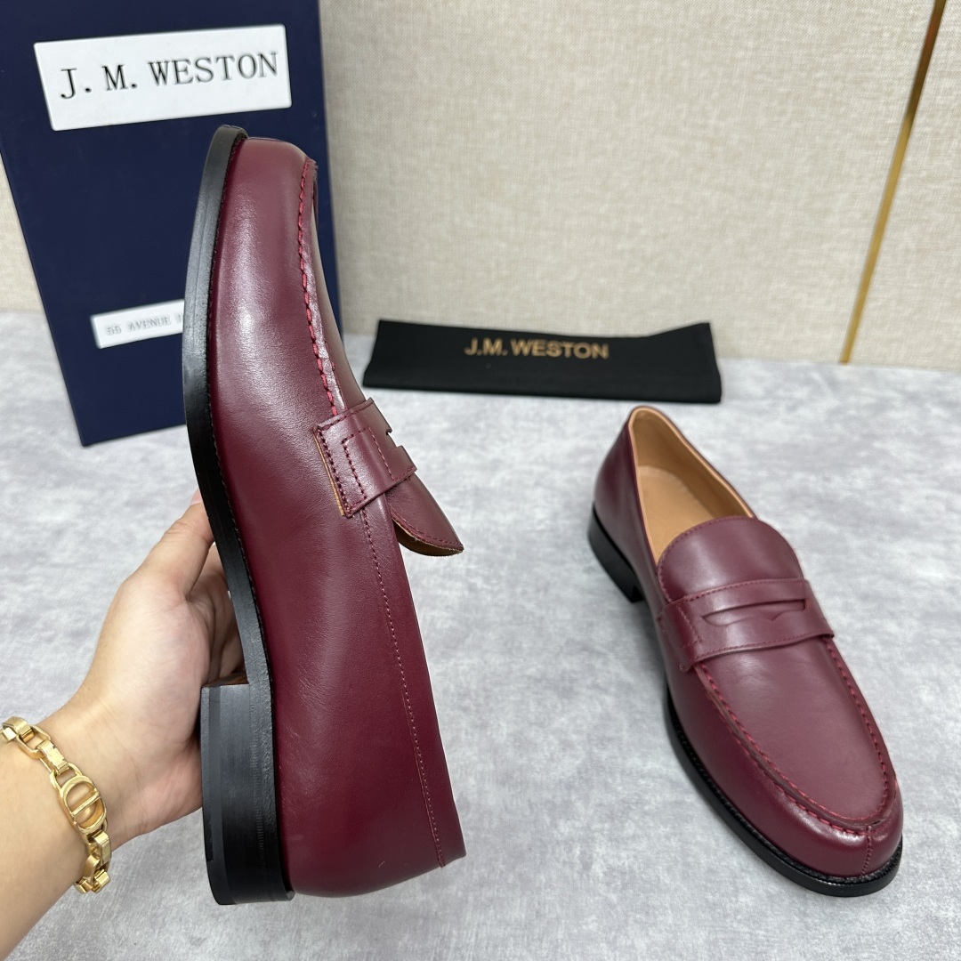 💋💍J.M.Westo*n 威士-顿 品牌经典 180 系列乐福鞋皮鞋 法国顶级皮鞋品牌 威士-顿皮鞋品