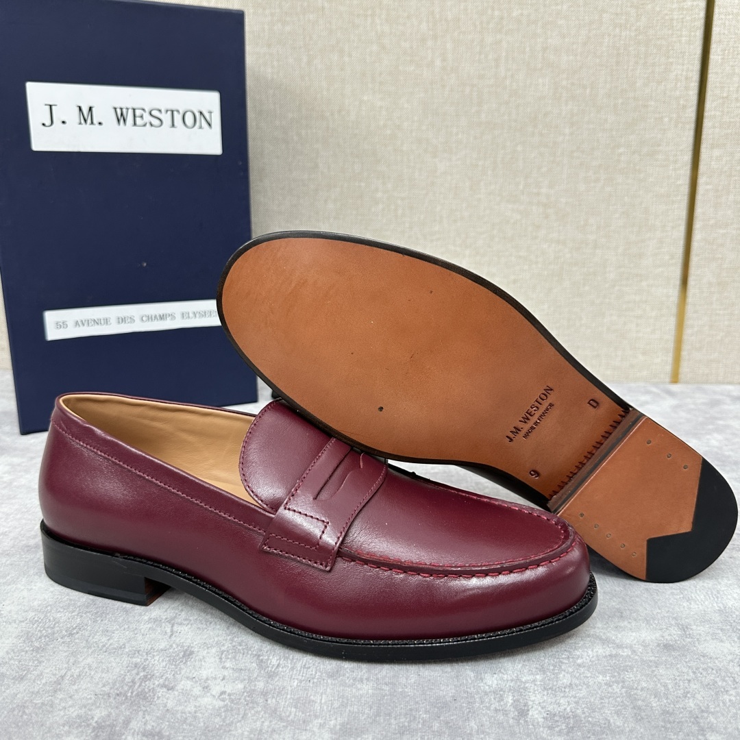 💋💍J.M.Westo*n 威士-顿 品牌经典 180 系列乐福鞋皮鞋 法国顶级皮鞋品牌 威士-顿皮鞋品