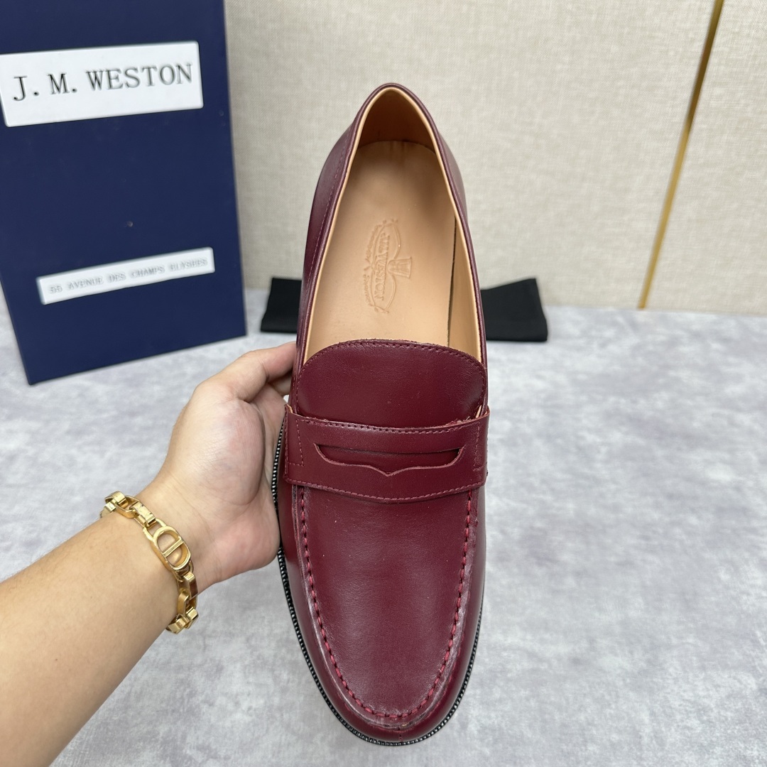 💋💍J.M.Westo*n 威士-顿 品牌经典 180 系列乐福鞋皮鞋 法国顶级皮鞋品牌 威士-顿皮鞋品