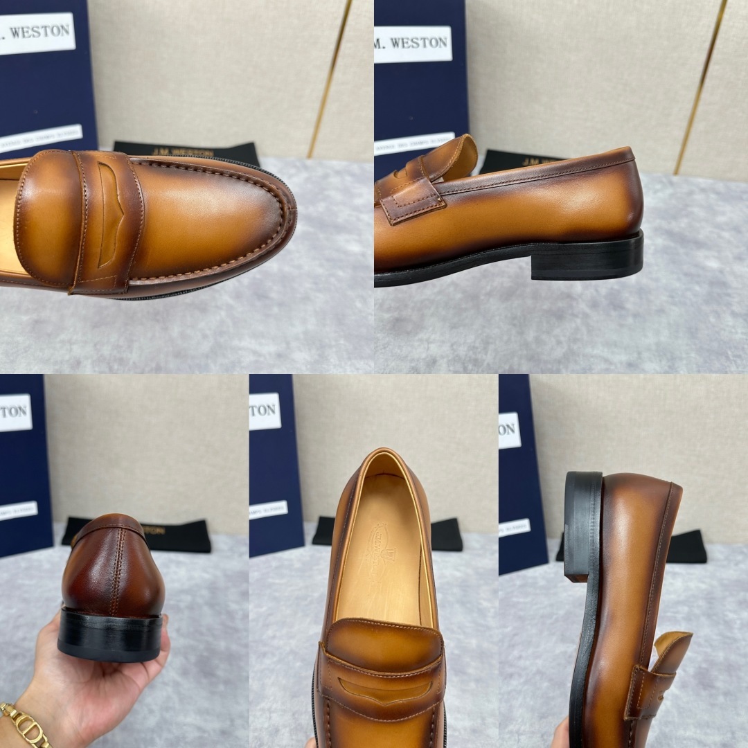 💋💍J.M.Westo*n 威士-顿 品牌经典 180 系列乐福鞋皮鞋 法国顶级皮鞋品牌 威士-顿皮鞋品
