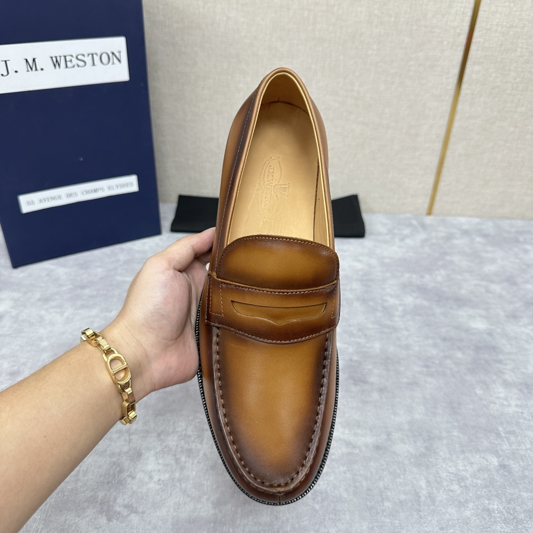💋💍J.M.Westo*n 威士-顿 品牌经典 180 系列乐福鞋皮鞋 法国顶级皮鞋品牌 威士-顿皮鞋品