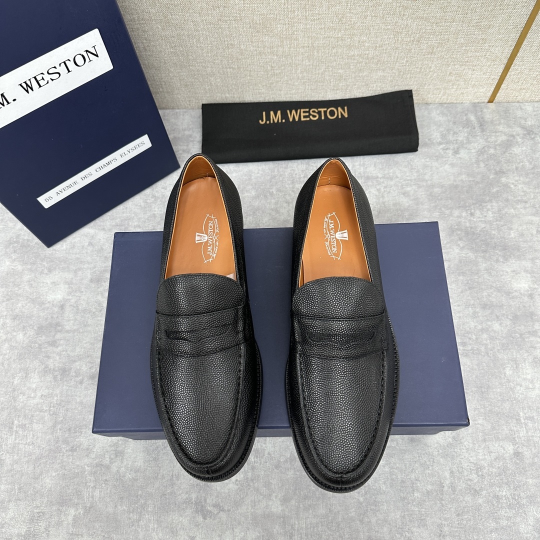 💋💍J.M.Westo*n 威士-顿 品牌经典 180 系列乐福鞋皮鞋 法国顶级皮鞋品牌 威士-顿皮鞋品