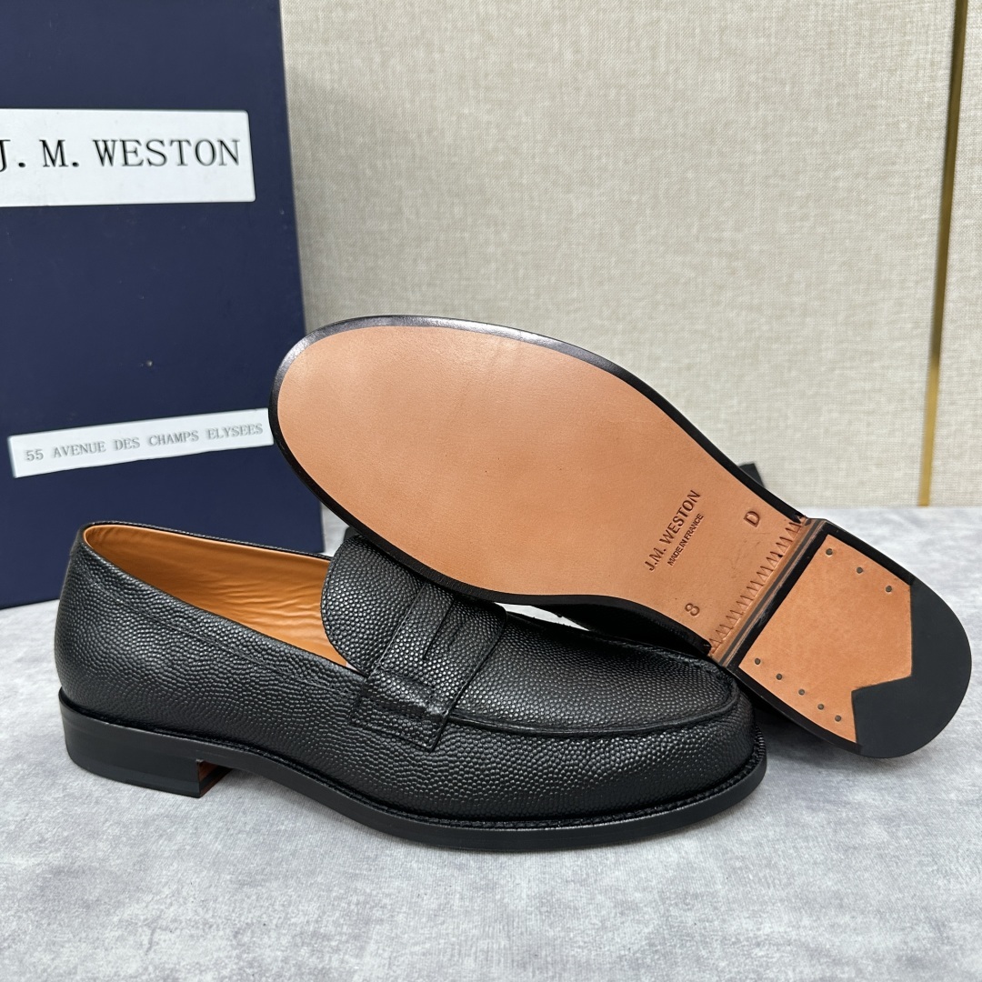 💋💍J.M.Westo*n 威士-顿 品牌经典 180 系列乐福鞋皮鞋 法国顶级皮鞋品牌 威士-顿皮鞋品
