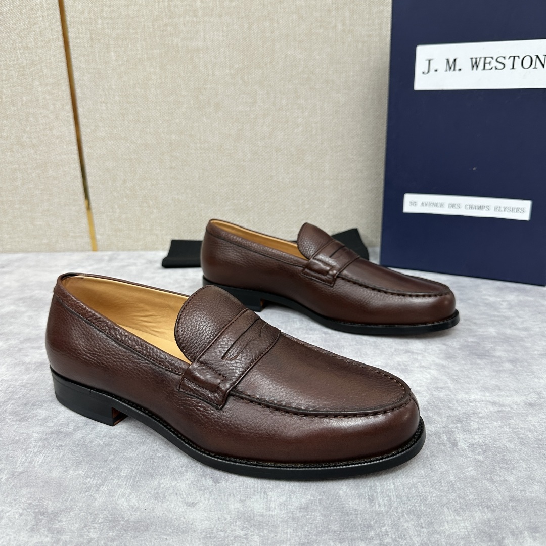 💋💍J.M.Westo*n 威士-顿 品牌经典 180 系列乐福鞋皮鞋 法国顶级皮鞋品牌 威士-顿皮鞋品