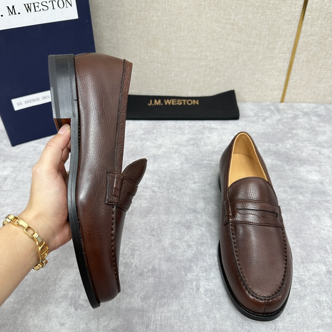 💋💍J.M.Westo*n 威士-顿 品牌经典 180 系列乐福鞋皮鞋 法国顶级皮鞋品牌 威士-顿皮鞋品