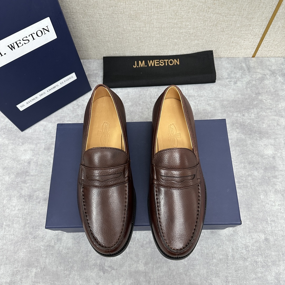💋💍J.M.Westo*n 威士-顿 品牌经典 180 系列乐福鞋皮鞋 法国顶级皮鞋品牌 威士-顿皮鞋品