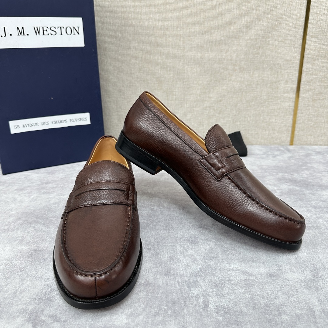💋💍J.M.Westo*n 威士-顿 品牌经典 180 系列乐福鞋皮鞋 法国顶级皮鞋品牌 威士-顿皮鞋品