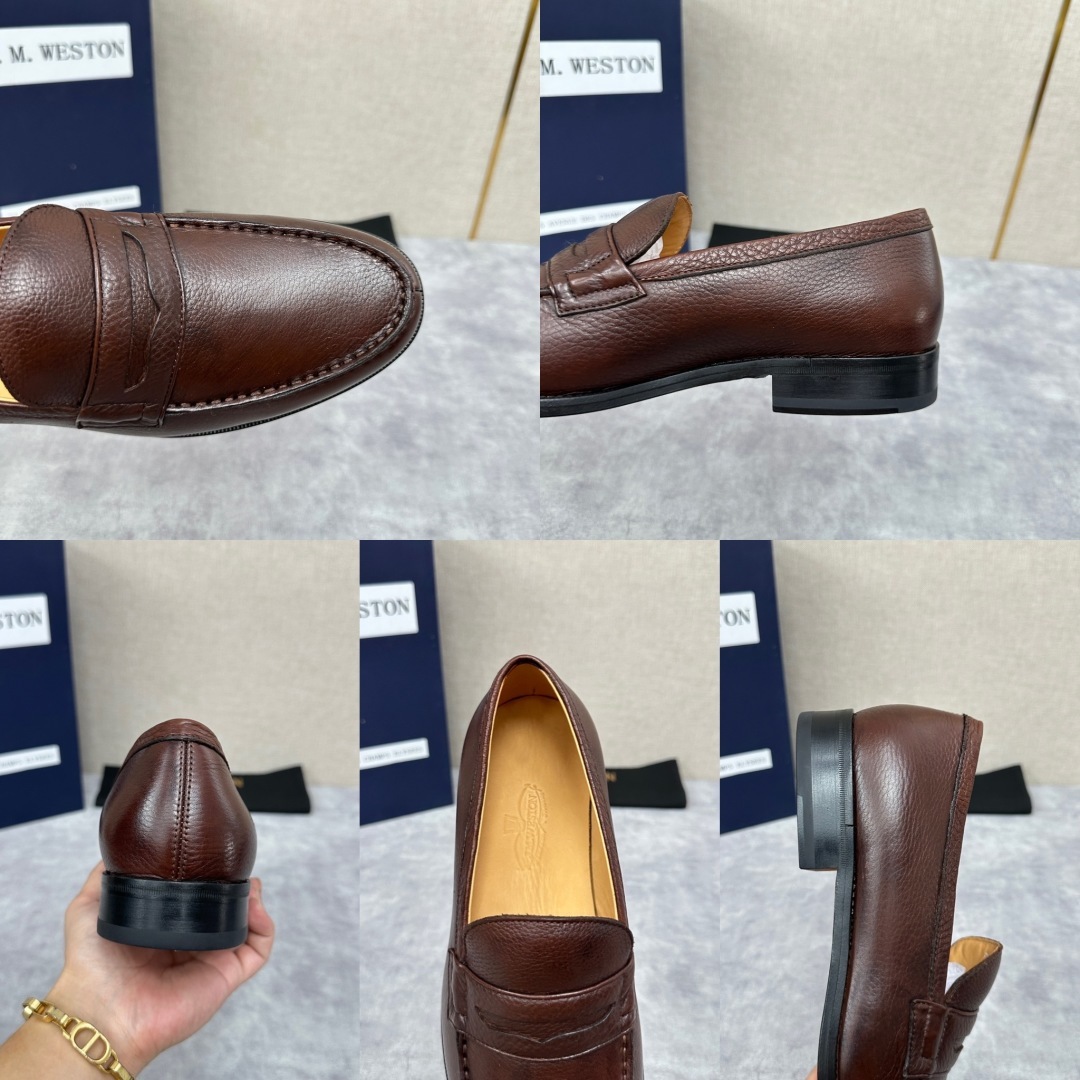 💋💍J.M.Westo*n 威士-顿 品牌经典 180 系列乐福鞋皮鞋 法国顶级皮鞋品牌 威士-顿皮鞋品