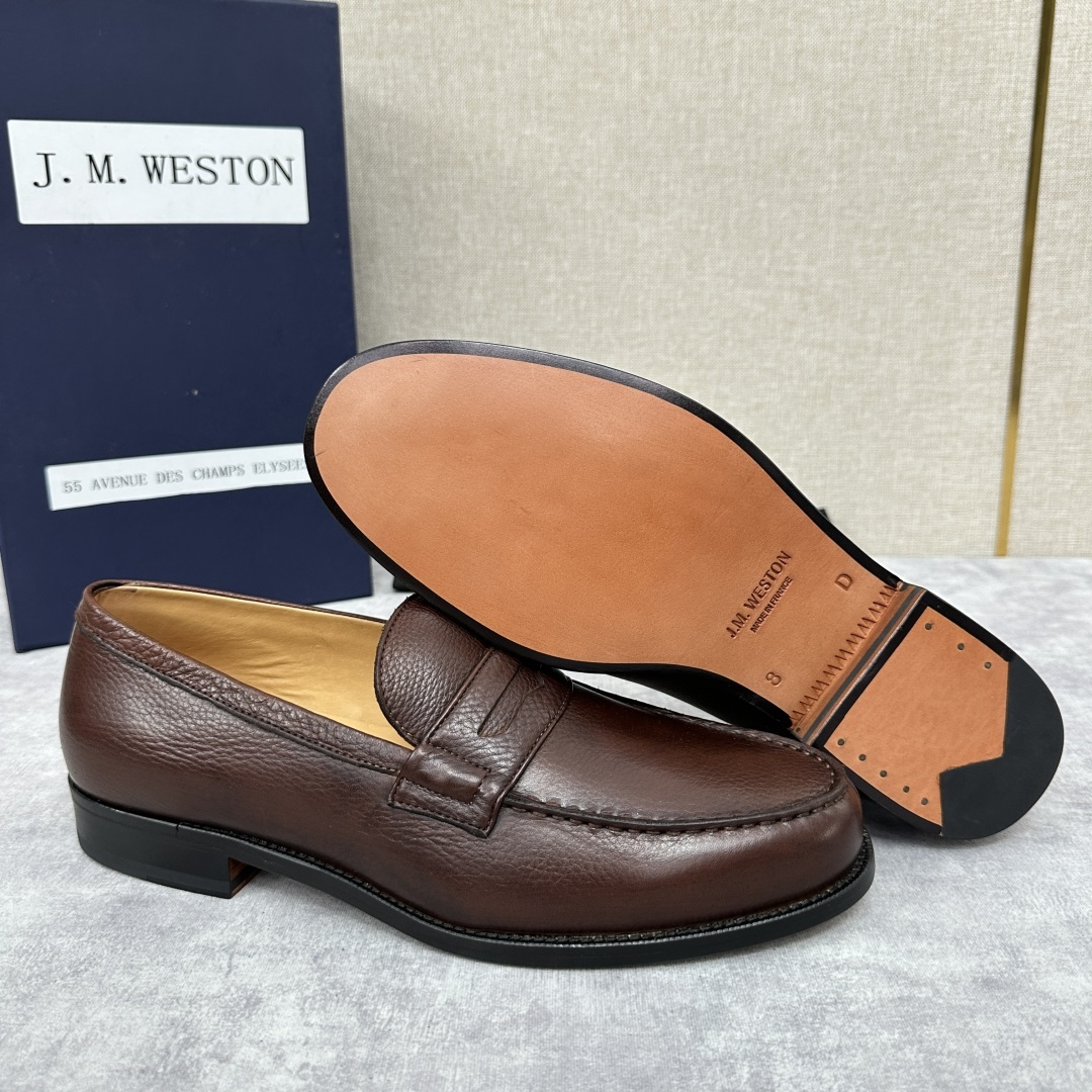 💋💍J.M.Westo*n 威士-顿 品牌经典 180 系列乐福鞋皮鞋 法国顶级皮鞋品牌 威士-顿皮鞋品