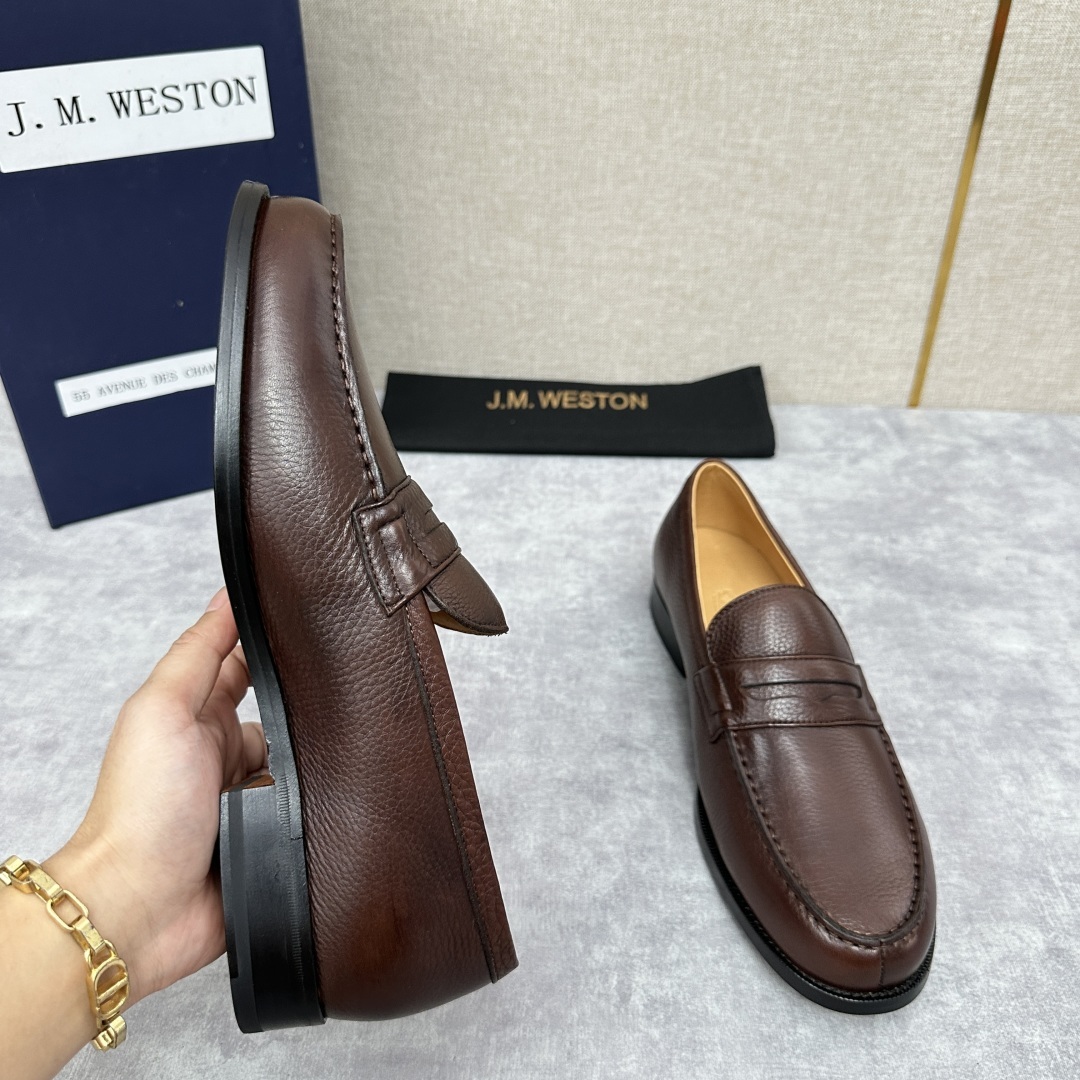 💋💍J.M.Westo*n 威士-顿 品牌经典 180 系列乐福鞋皮鞋 法国顶级皮鞋品牌 威士-顿皮鞋品
